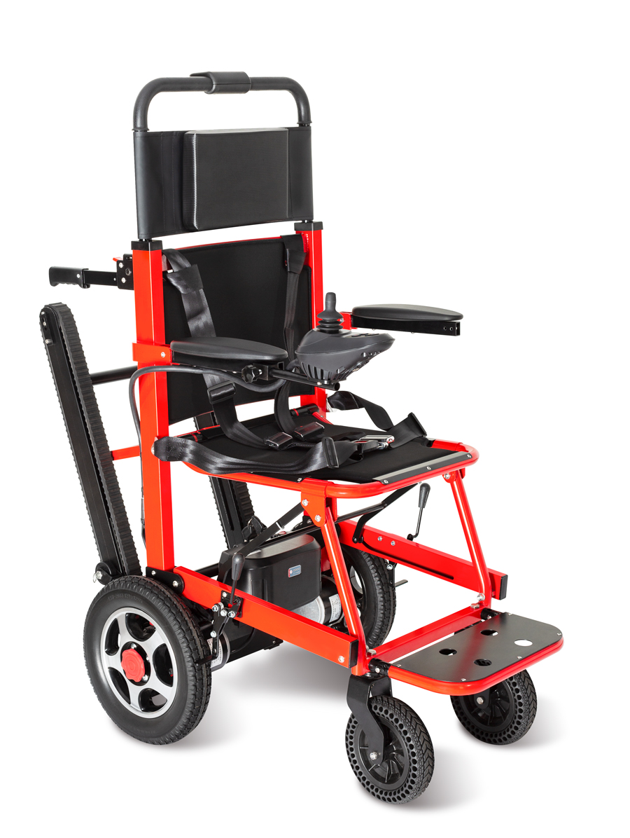 장애인을위한 휴대용 전기 계단 등반 접이식 휠체어